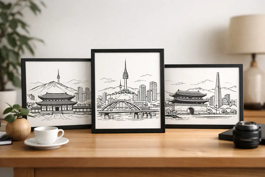 Why Korean City Line Art Prints Stand Out