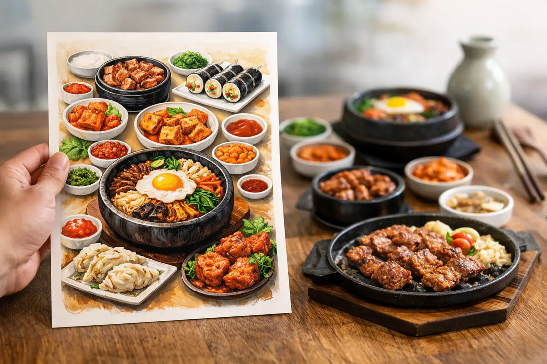 Why a Korean Food Illustration Poster Works