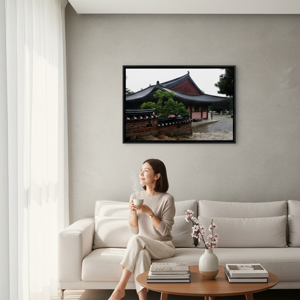 Beomeosa Temple Busan Poster - South Korea Zen Architecture Wall Art