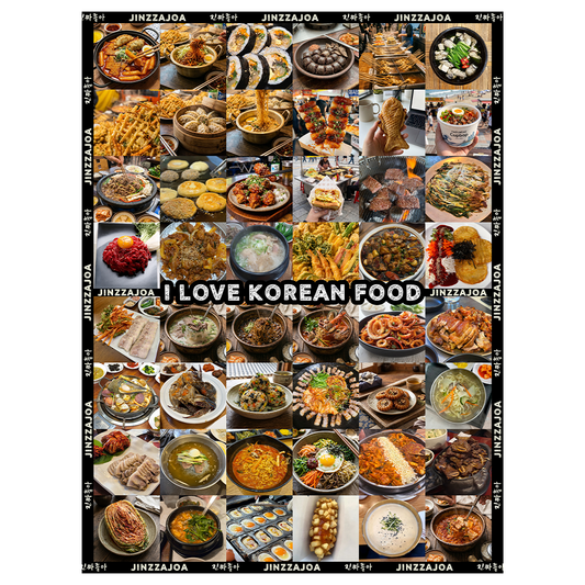 40 Korean Foods Poster Wall Art – K-Food Foodie Gift