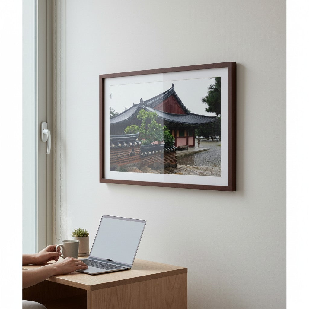 Beomeosa Temple Busan Poster - South Korea Zen Architecture Wall Art