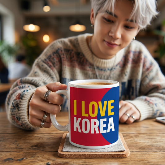 I LOVE KOREA mug cup