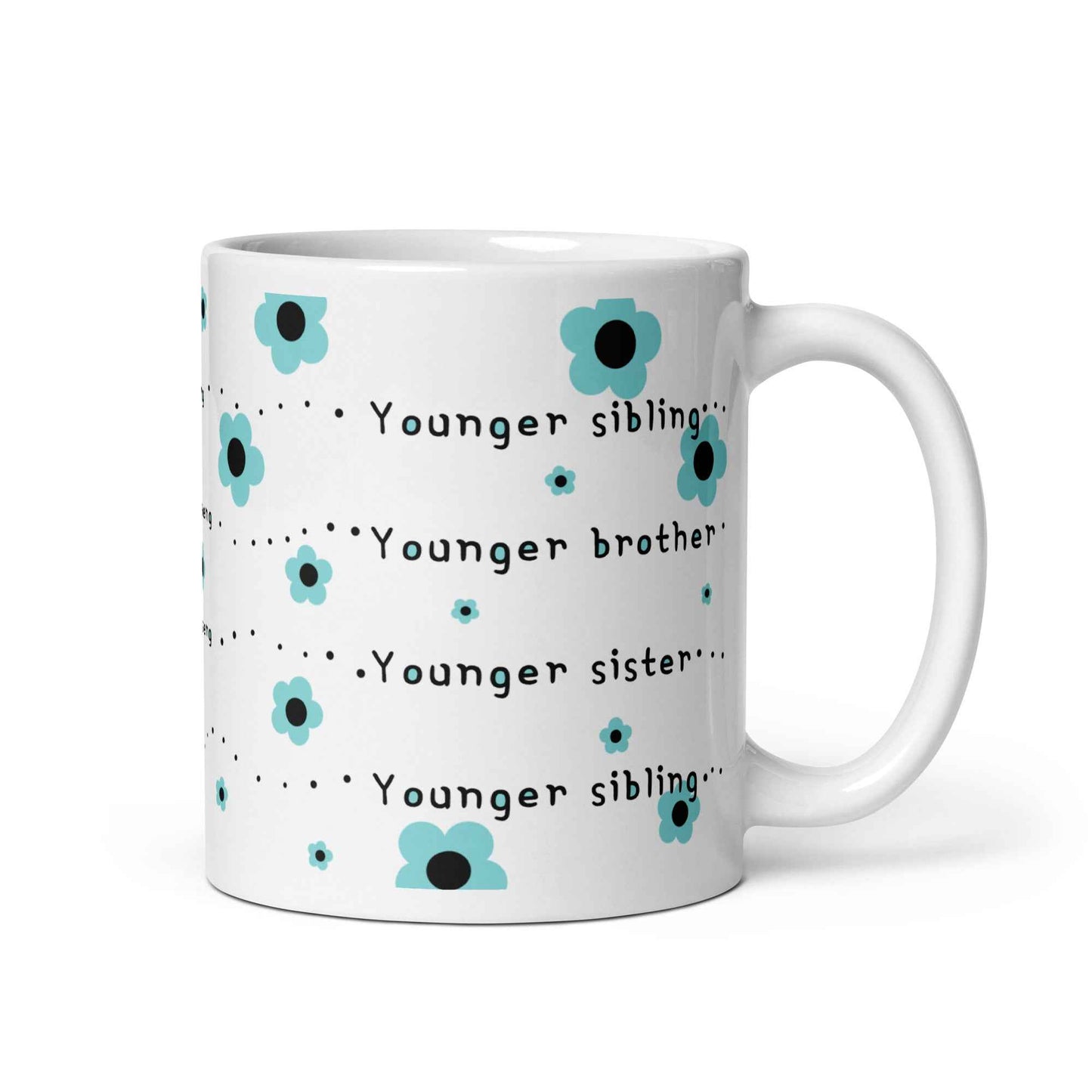Korean Dongsaeng Mug – Different Ways to Say Younger Sibling in Korean – Coffee Mug Gift