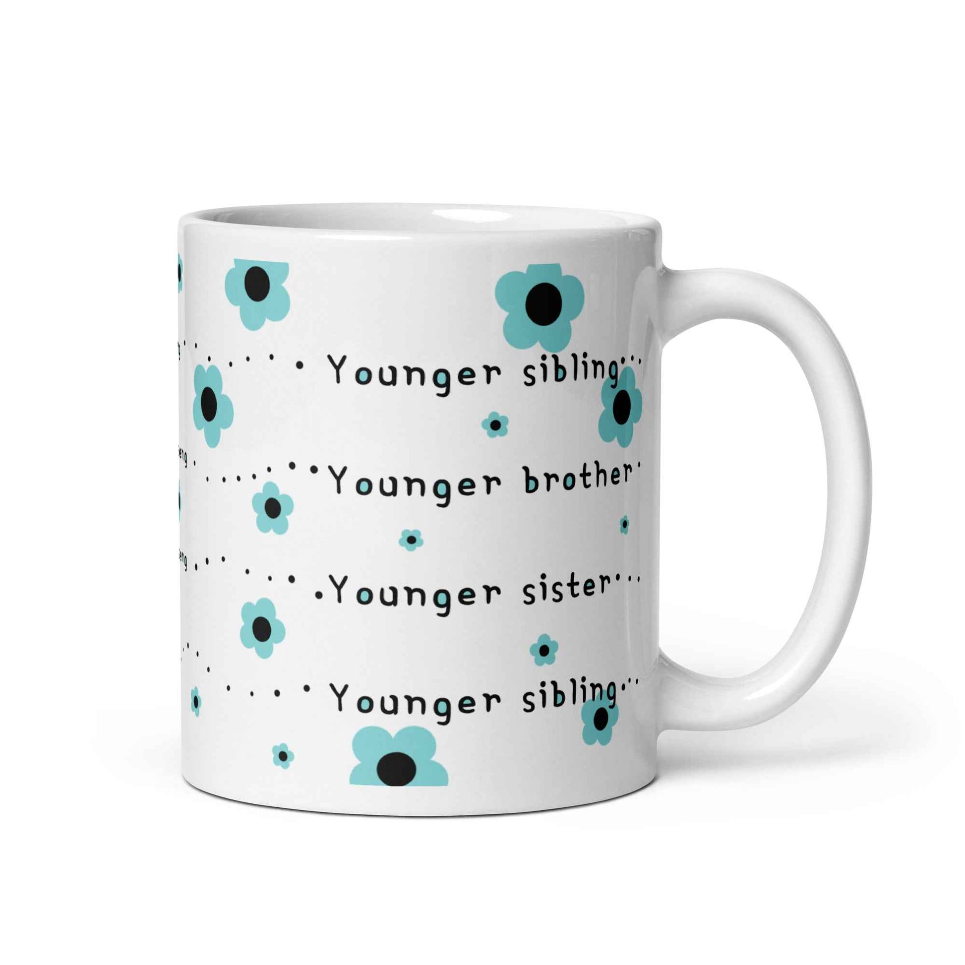 Korean Dongsaeng Mug – Different Ways to Say Younger Sibling in Korean – Coffee Mug Gift