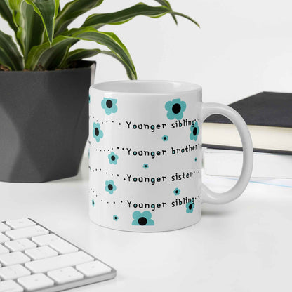 Korean Dongsaeng Mug – Different Ways to Say Younger Sibling in Korean – Coffee Mug Gift