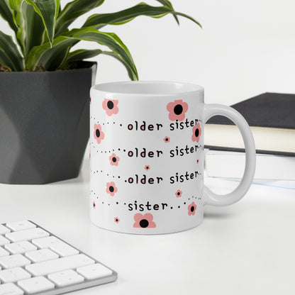 Korean Older Sister Mug – Different Ways to Say Older Sister in Korean – Coffee Mug Gift